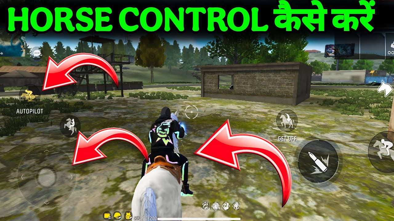 HOW TO CONTROL HORSE IN FREE FIRE || HOW TO USE HORSE IN FREE FIRE || HORSE TIPS AND TRICKS