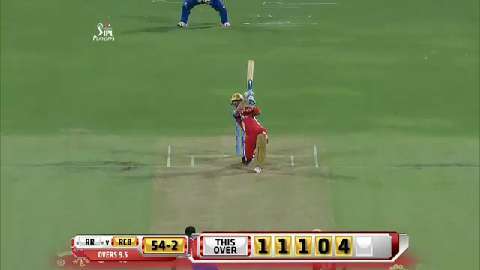 M58: RCB vs RR – Mandeep Singh Six