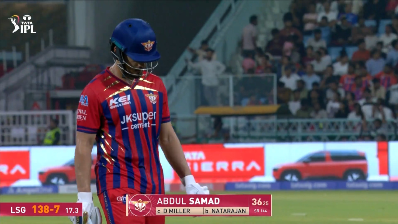 IPL 2026 M05: LSG vs DC - Abdul Samad Wicket
