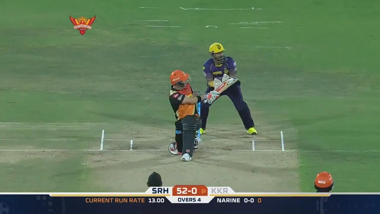 M37: SRH vs KKR – David Warner Six