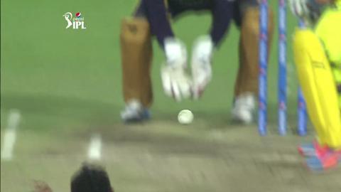 M47: KKR vs CSK – Brendon McCullum Wicket background