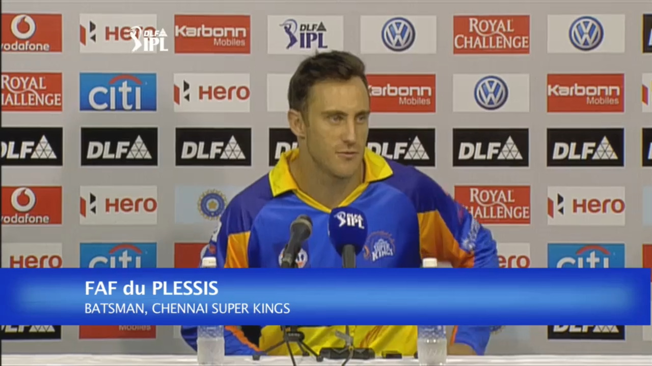 IPL 2012 Match 13: du Plessis PC background