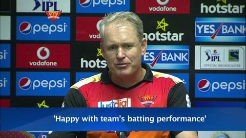 M34: SRH vs CSK – Press Conference – Tom Moody background