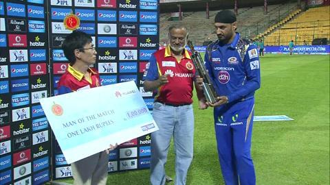 M16: RCB vs MI – Man Of The Match – Harbhajan Singh background
