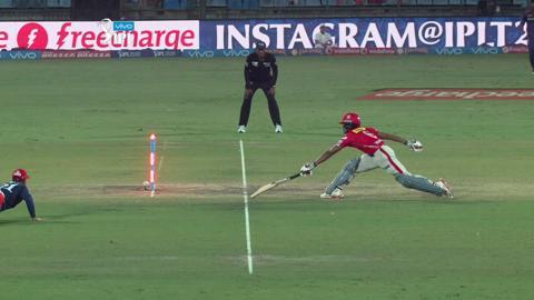 M7: DD vs KXIP – Wriddhiman Saha Wicket