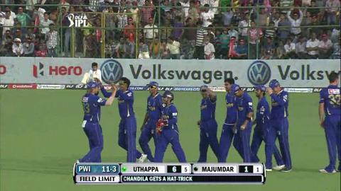 Match 60 RR vs PWI – Uthappa's Wicket