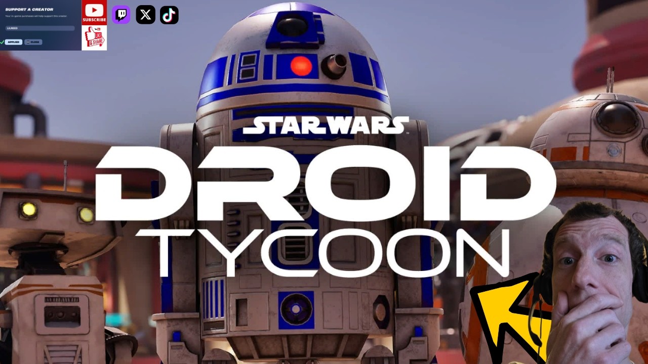 star wars droid tycoon gameplay #fortnite