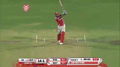 M3: KXIP vs RR – Murali Vijay Six