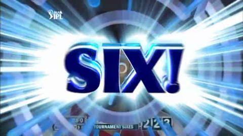 Match 22 KXIP vs KKR – Gambhir's 1st Six