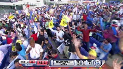 M32: DD vs SRH – Kevin Pietersen Six