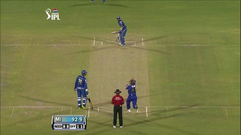 M23: RR vs MI – Lasith Malinga Wicket
