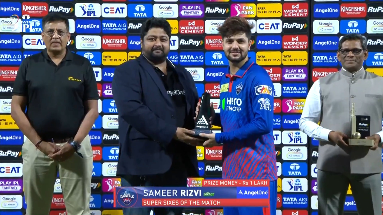 IPL 2026 M05: LSG vs DC - Angel One Super Sixes of the Match - Sameer Rizvi