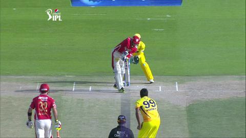 M3: CSK vs KXIP – Akshar Patel Wicket