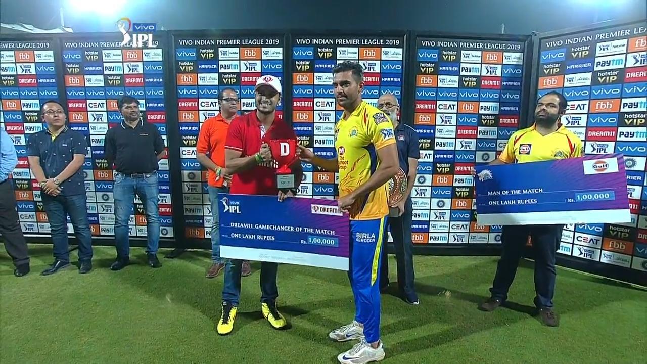 M23: CSK vs KKR – Dream11 GameChanger of the Match – Deepak Chahar