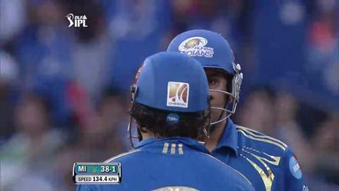 Match 49 MI vs CSK – Sharma's 1st Six