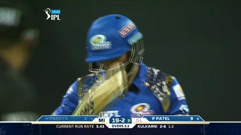 M9: MI vs GL – Hardik Pandya Wicket
