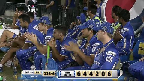 M52: KXIP vs RR – Brad Hodge Six