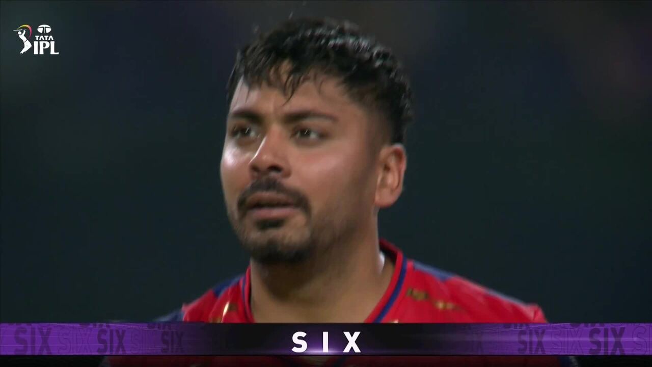 IPL 2026 M15: KKR vs LSG - Angkrish Raghuvanshi Six