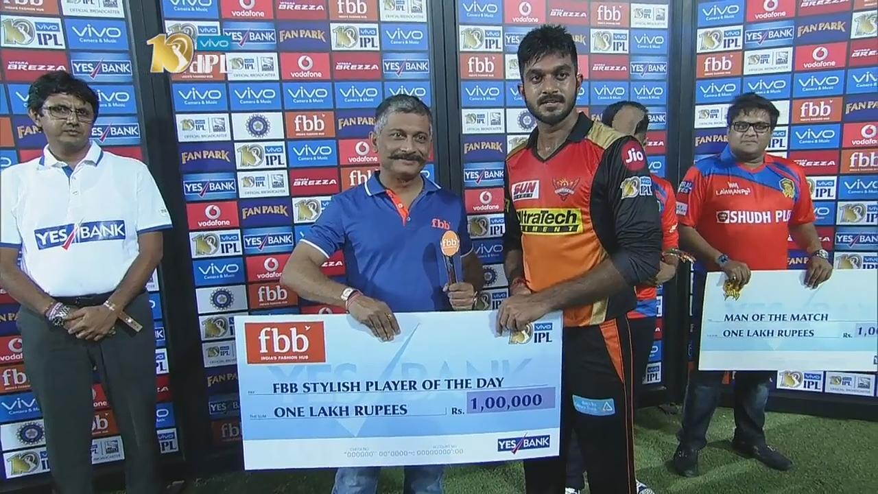 M53: GL vs SRH – FBB Stylish player of the day – Vijay Shankar