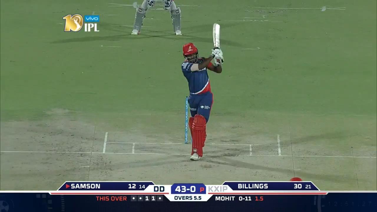 M15: DD vs KXIP – Sanju Samson Six background