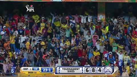 M59: KXIP vs CSK – Suresh Raina Six