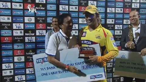 M2: CSK vs DD – Yes Bank Maximum Sixes background