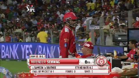 M3: KXIP vs RR – Virender Sehwag Wicket background