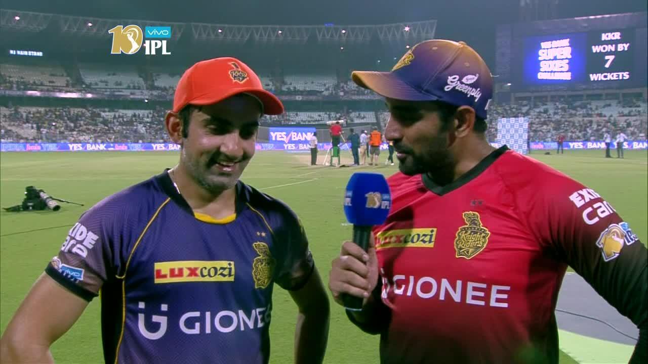 Gambhir in conversation with Robin Uthappa