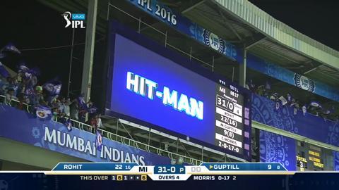 M47: MI vs DD – Rohit Sharma Six
