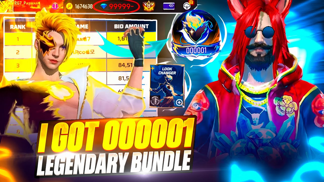 I Spent 30,000 Diamonds on the New Free Fire Max Auction Event 😱 And Finaly i Got It Top 1 Number 🔥