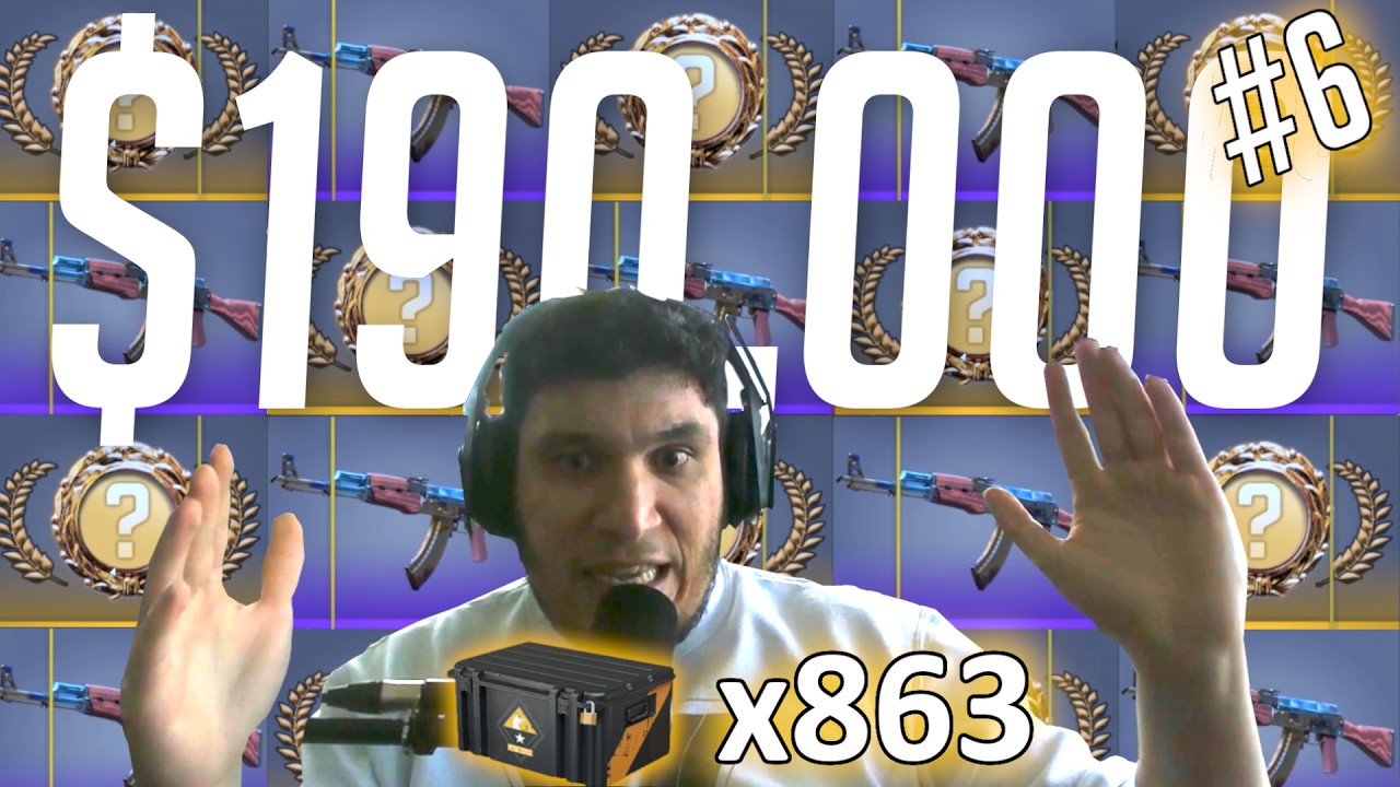I opened 863 Weapon Case 1s! ($190,000+ CS2 case opening!)