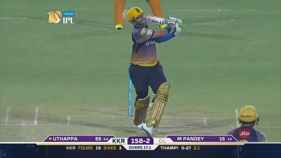 M23: KKR vs GL – Robin Uthappa Six