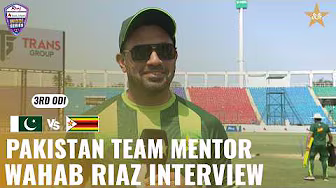 Pakistan Team Mentor Wahab Riaz Interview | Pakistan Women vs Zimbabwe Women | 3rd ODI | M9H1K