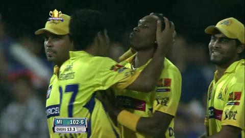 Match 74 CSK vs MI – Franklin's Wicket background