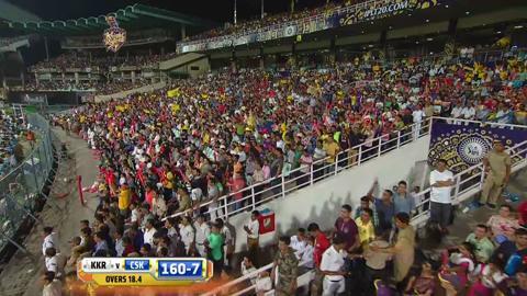 M30: KKR vs CSK – Pawan Negi Six background
