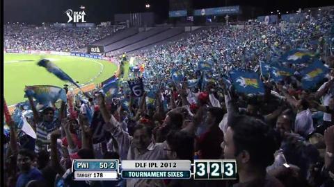 Match 35 PWI vs DC – Uthappa's Six background