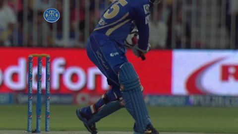 M7: RR vs KXIP – Abhishek Nayar Six