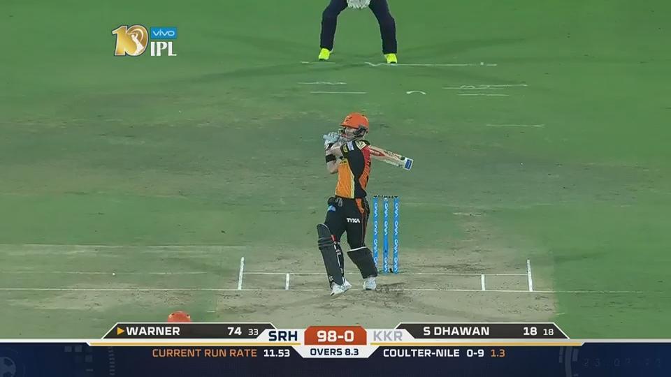M37: SRH vs KKR – David Warner Six