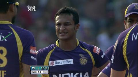 Match 58 KKR vs MI – Tendulkar's Wicket background