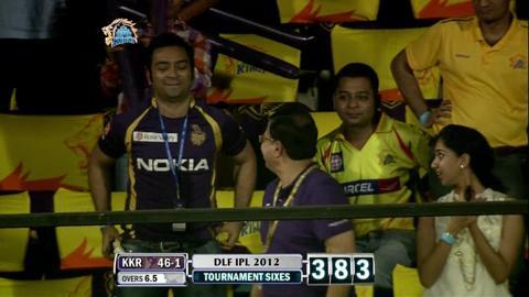 Match 41 CSK vs KKR – Gambhir's Six background