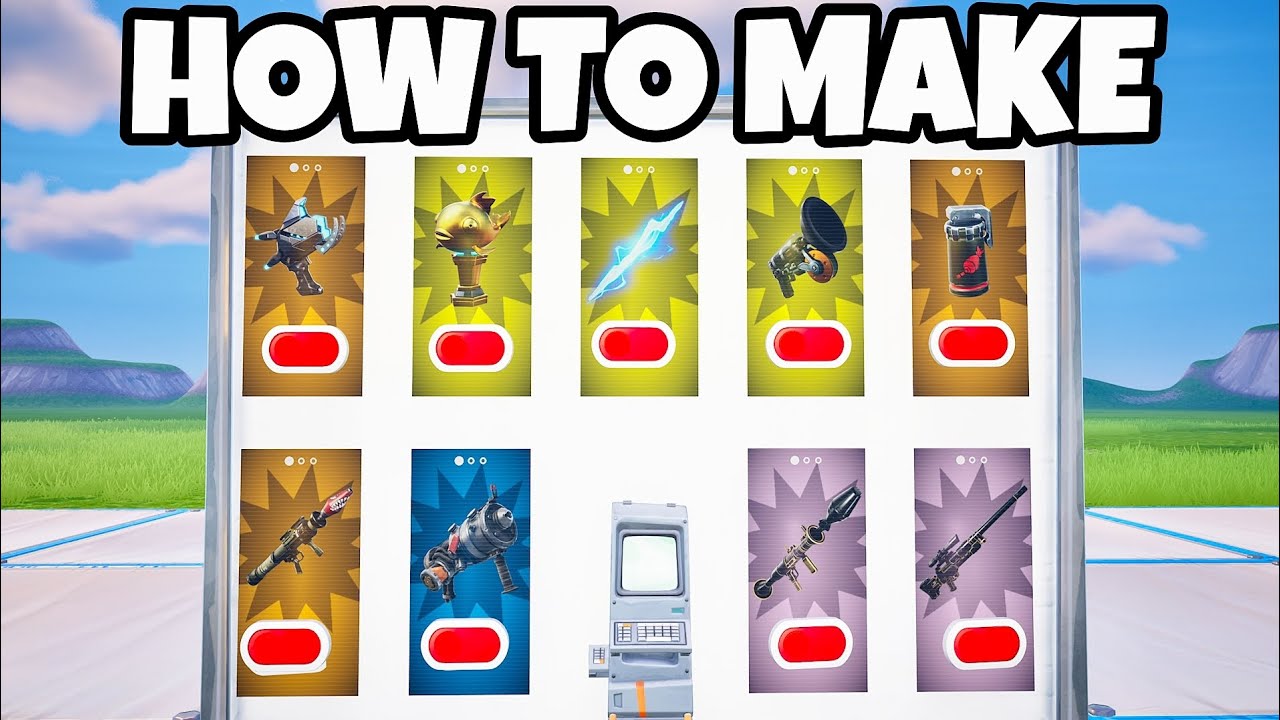 How To Make SECRET WEAPON WALL In Fortnite Creative 1.0!!! No Verse! (Tutorial) background