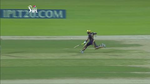M15: KKR vs KXIP – Robin Uthappa Wicket background