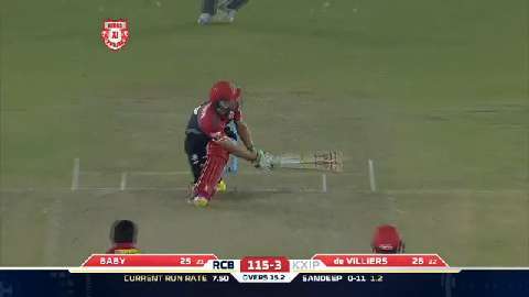 M39: KXIP vs RCB – AB de Villiers Six background