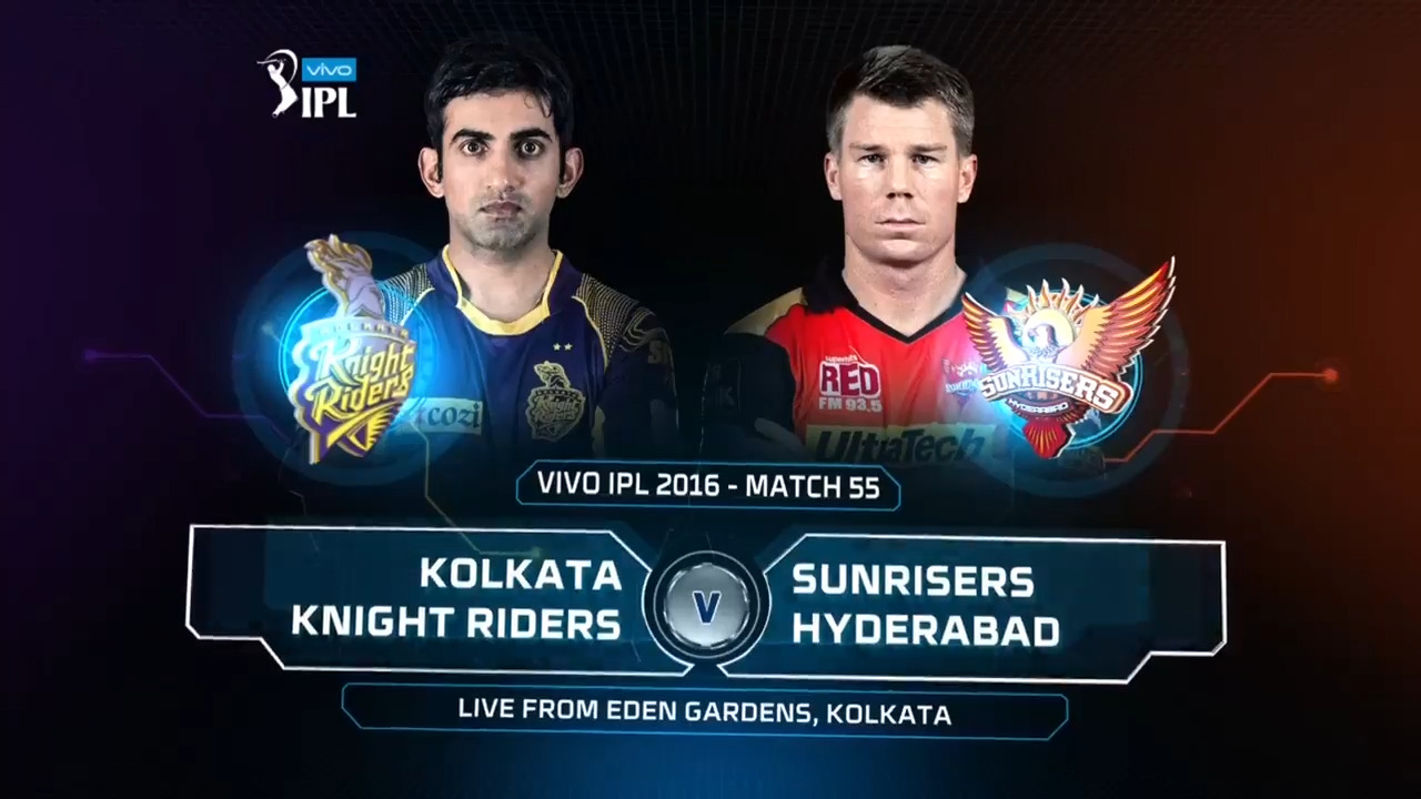 IPL 2016 M55: KKR vs SRH – Match Highlights
