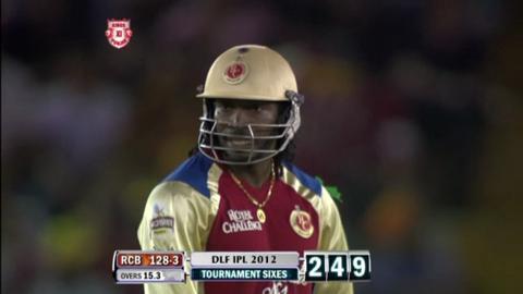 Match 25 KXIP vs RCB – Gayle's 3rd Six