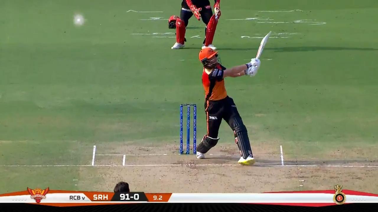 M11: SRH vs RCB – Jonny Bairstow Six