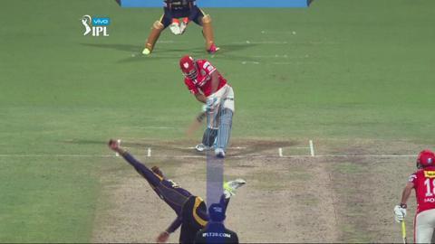 M32: KKR vs KXIP – Swapnil Singh Wicket