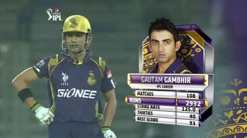 M17: DD vs KKR – G Gambhir's match-winning 60