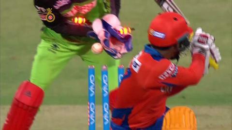 M44: RCB vs GL – Akshdeep Nath Wicket