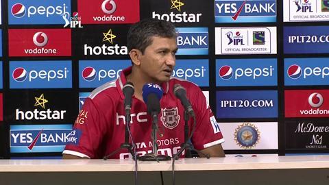 M24: CSK vs KXIP – Press Conference – Sanjay Bangar background